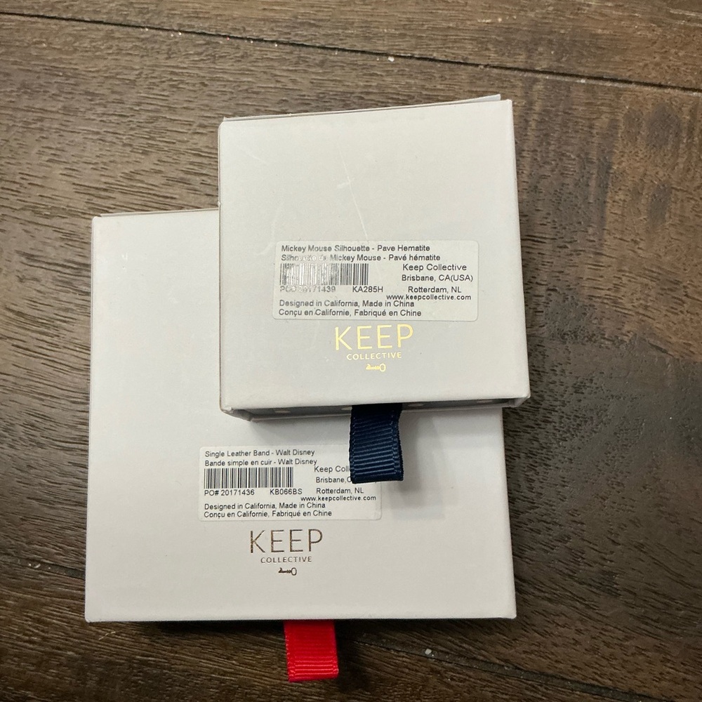KEEP Collective Jewelry Disney Leather Band and Mickey Mouse Charm